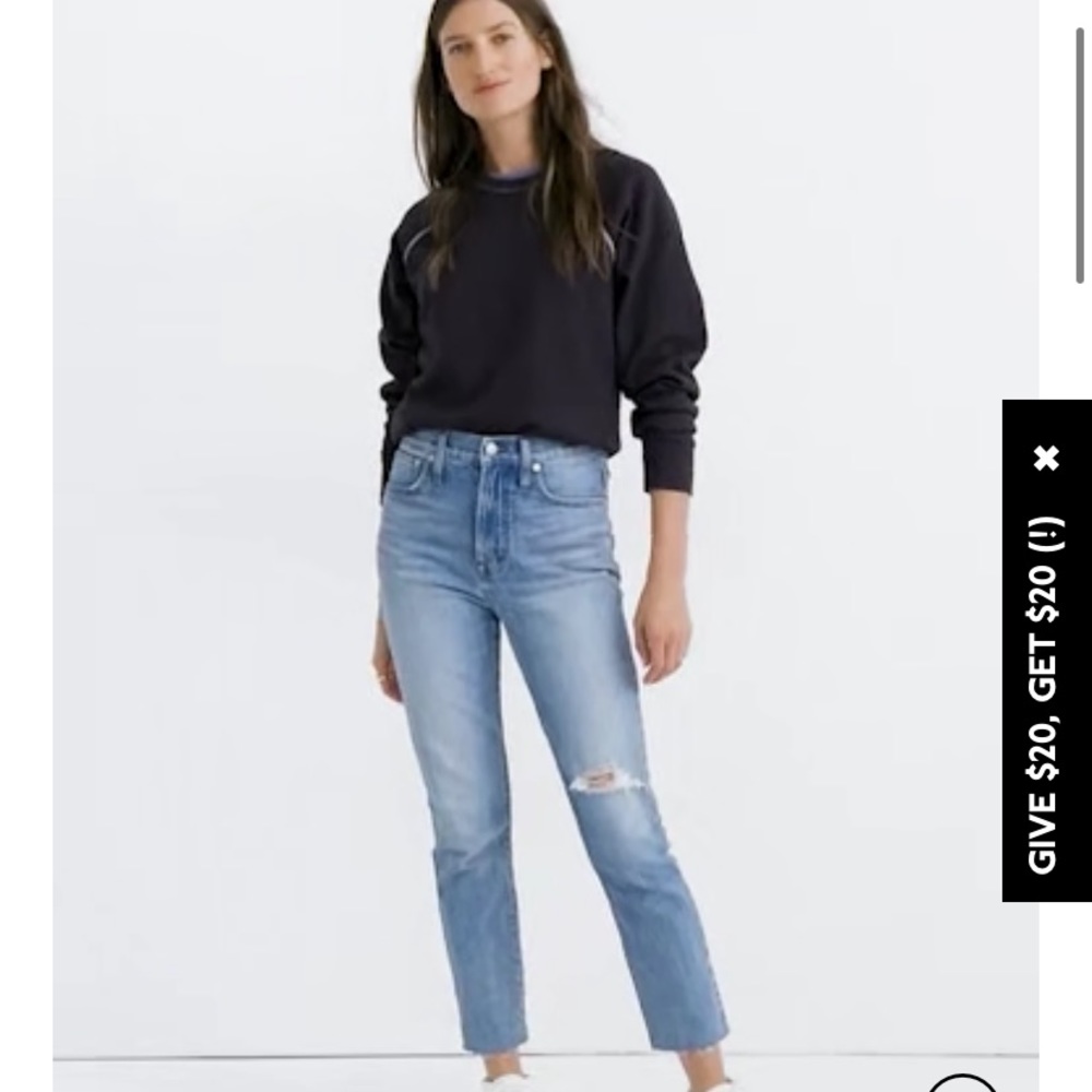 NWT Madewell The Perfect Vintage Crop Jean
